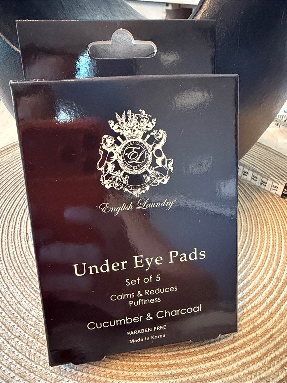English Laundry Black Under Eye Pads – Cucumber & Charcoal Sealed 5 pack